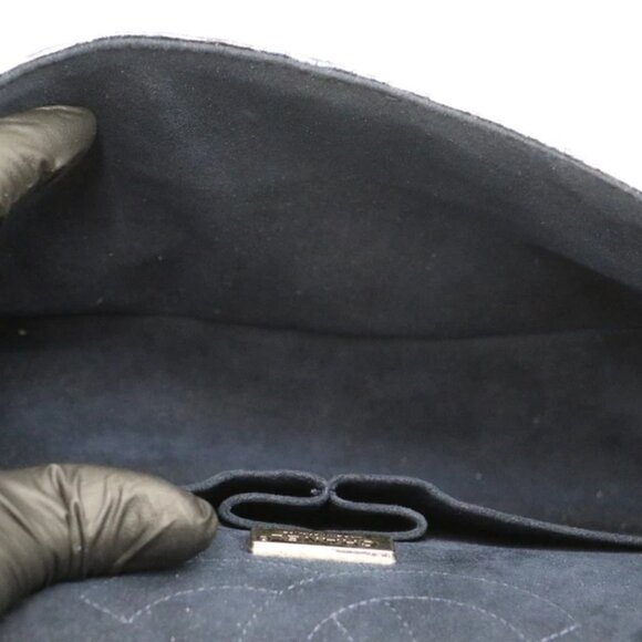 Chanel Blue/Silver Quilted Python Reissue 2.55 Classic Flap Bag 13874706 - Picture 12 of 15